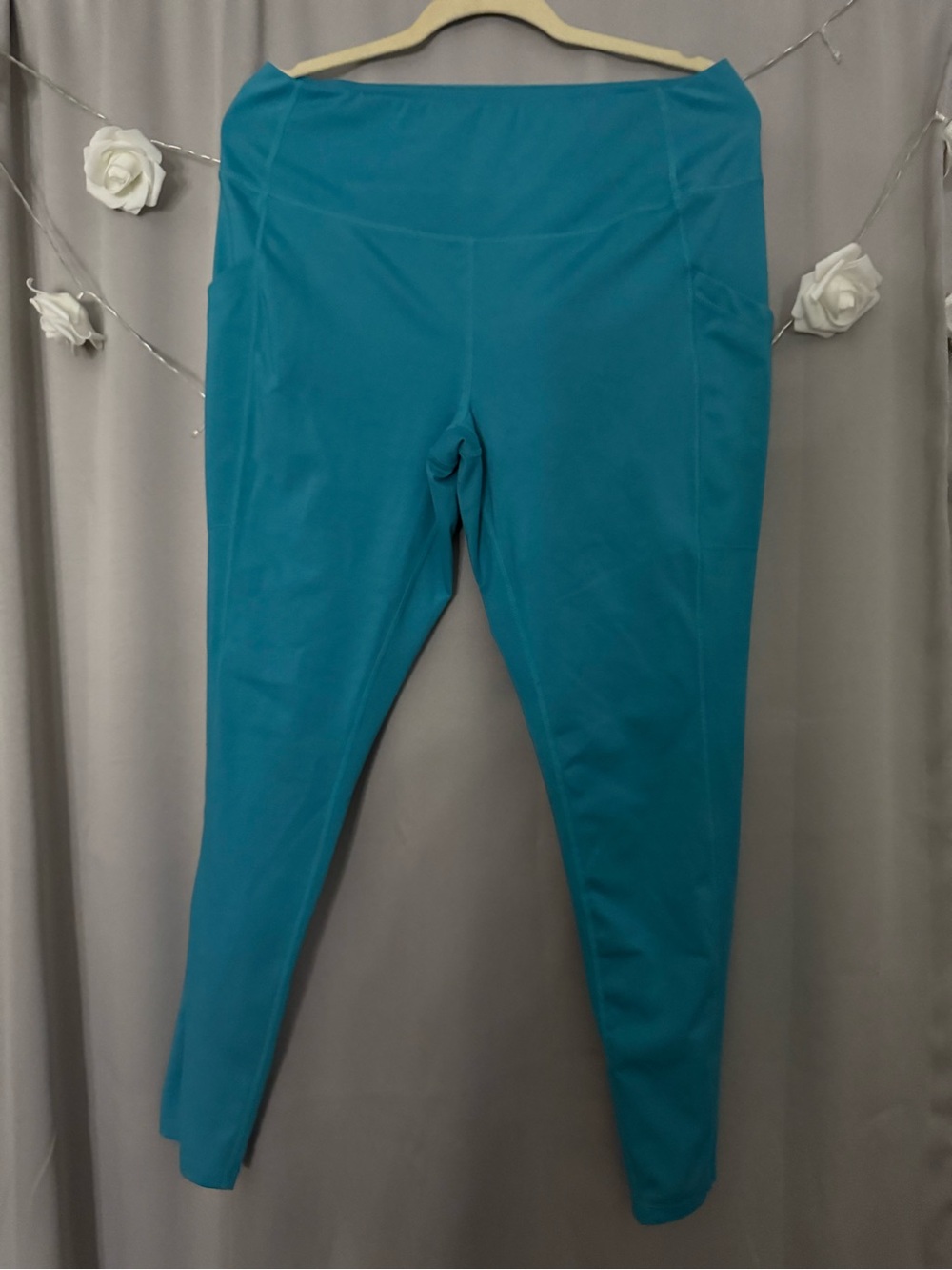 Teal Active Leggings WITH POCKETS